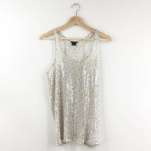NEW Club Monaco Clear Sequin Tank Top - super chic